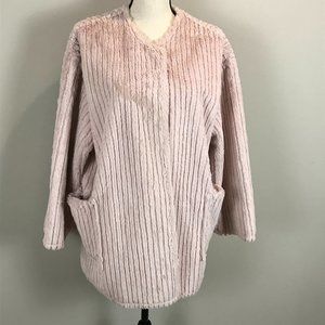 POL, women's pink faux fur jacket Sz S